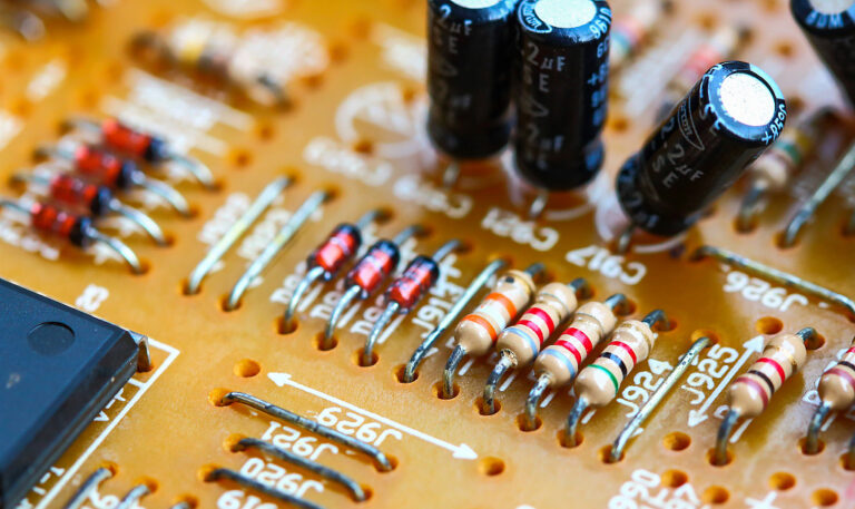 Front-Side of A Through-Hole PCB