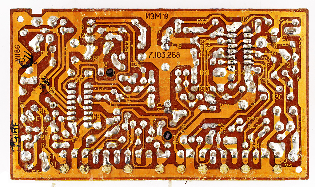 Back-Side of A Through-Hole PCB