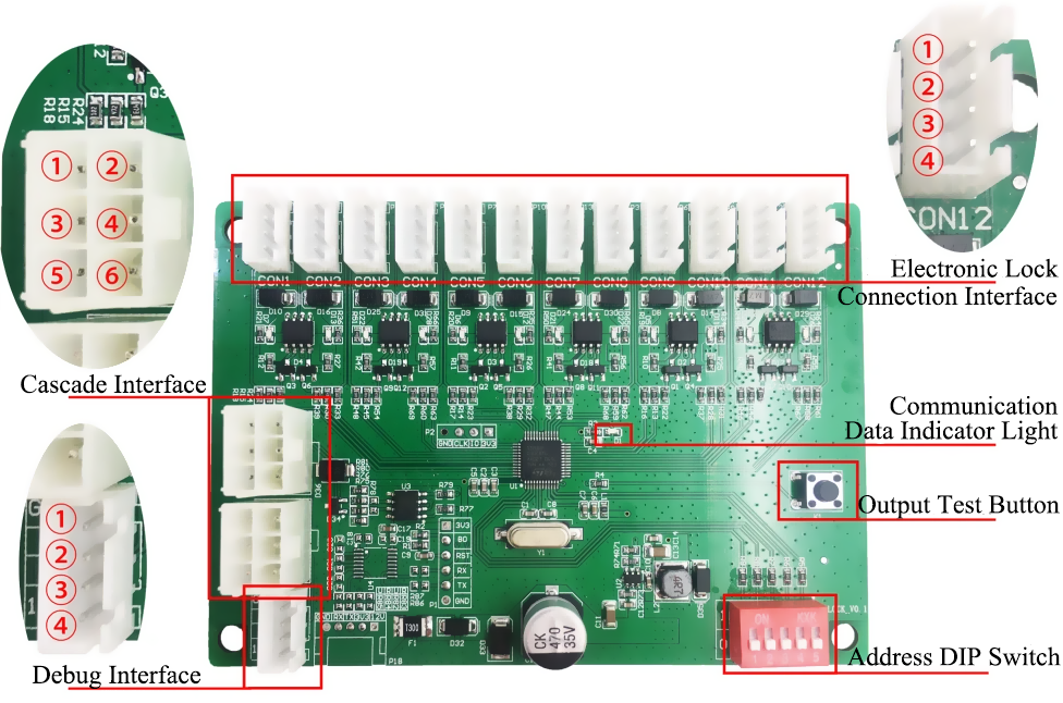 Secure Lockers Control Board